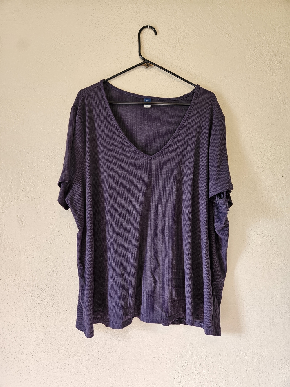 Old Navy Women's Blue Short-Sleeve V-Neck Top